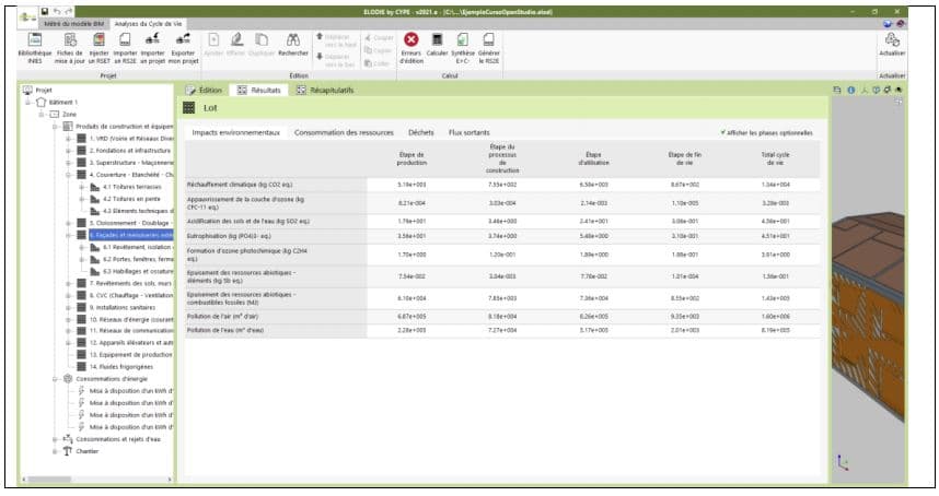 building element analysis