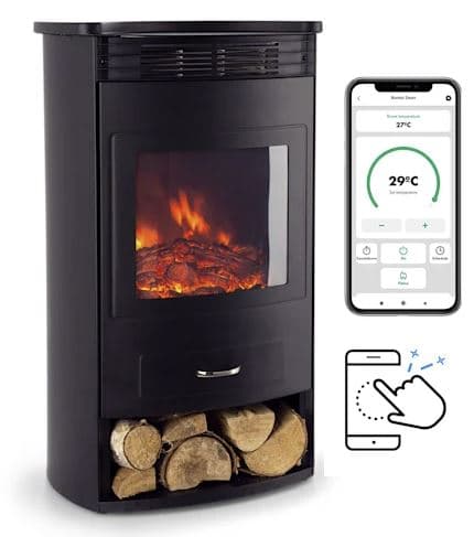 modern electric fireplaces with remote control