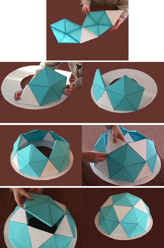 cutout paper dome