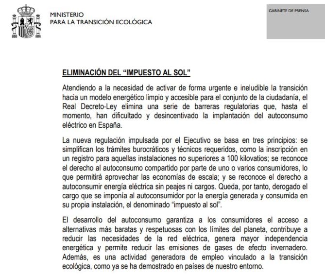 elimination of sun tax