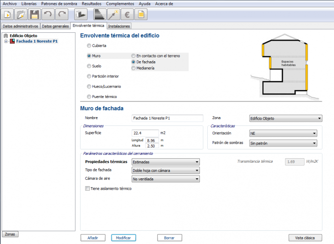 thermal envelope of the building
