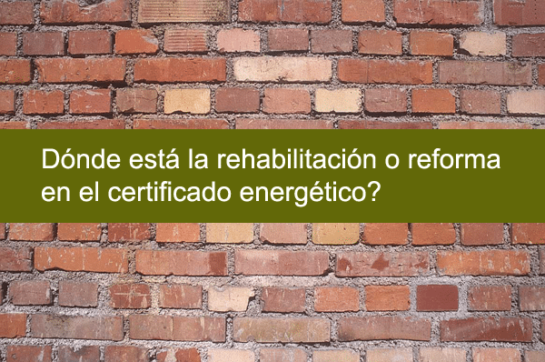 rehabilitation energy certificate