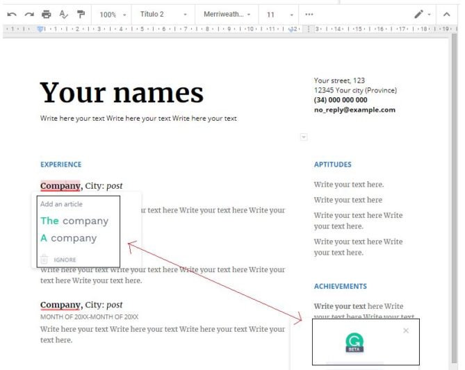 check grammar translations