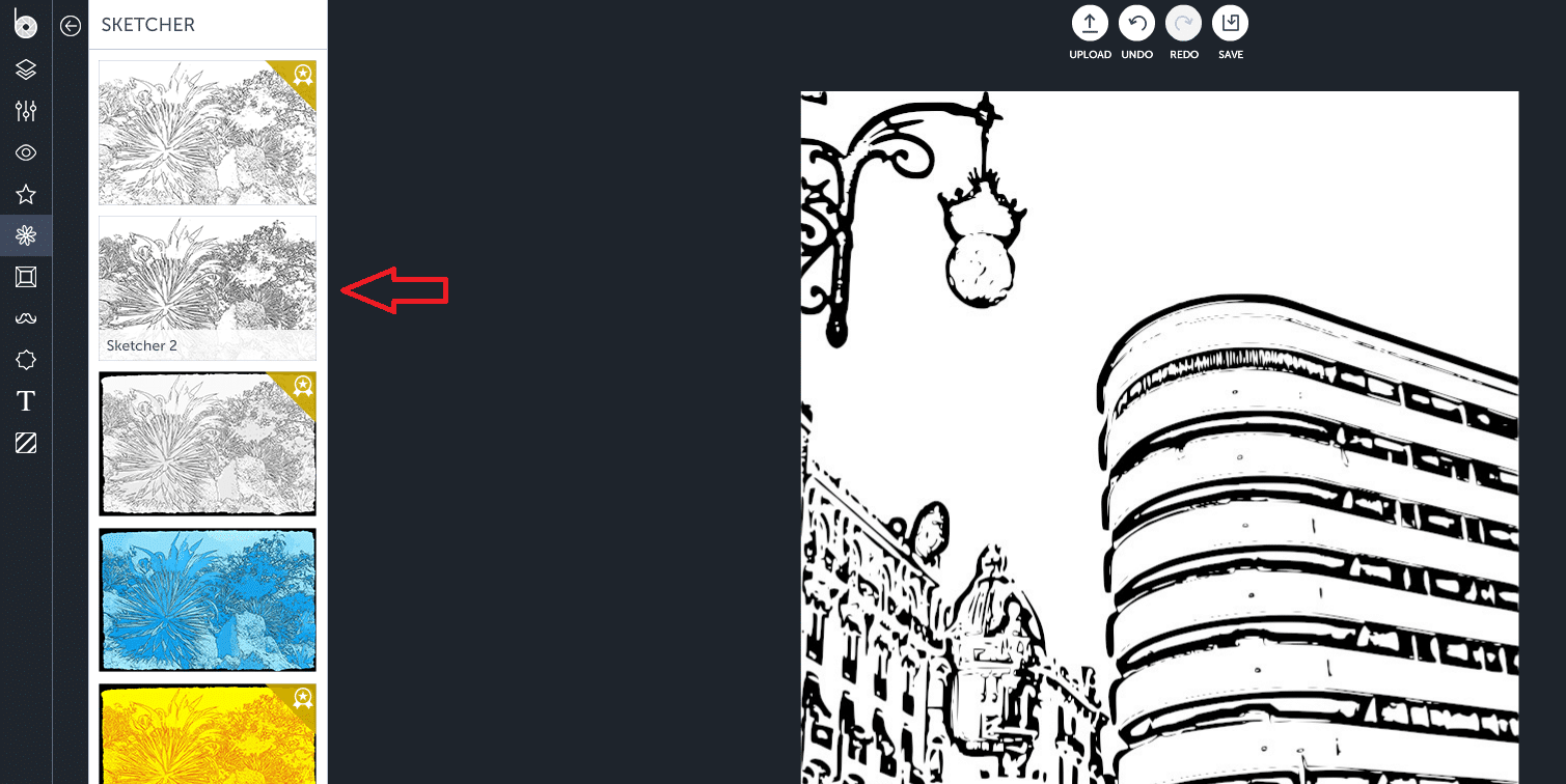 transform photo to drawing