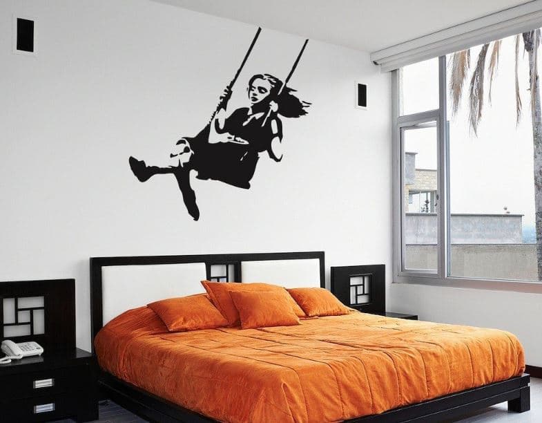 wall decal for a bedroom