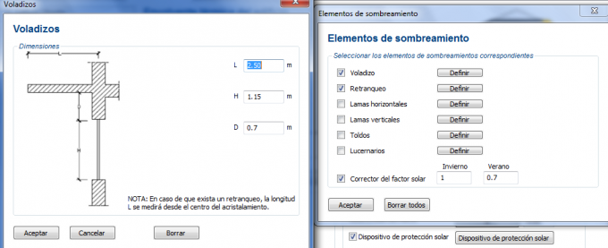overhangs and shading